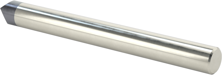 Oyma Uçlu Freze, AlTiN Kaplamalı, 3 Oluk, 1/4" Freze Çapı, 120 Derece Kesim