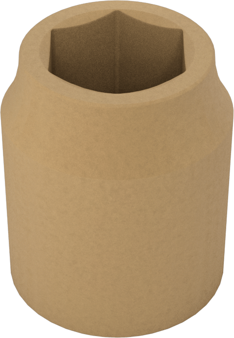 Kıvılcım Çıkarmayan 6 Uçlu Lokma Anahtarı, 1/2" Kare Tahrik, 9/16" Boyut
