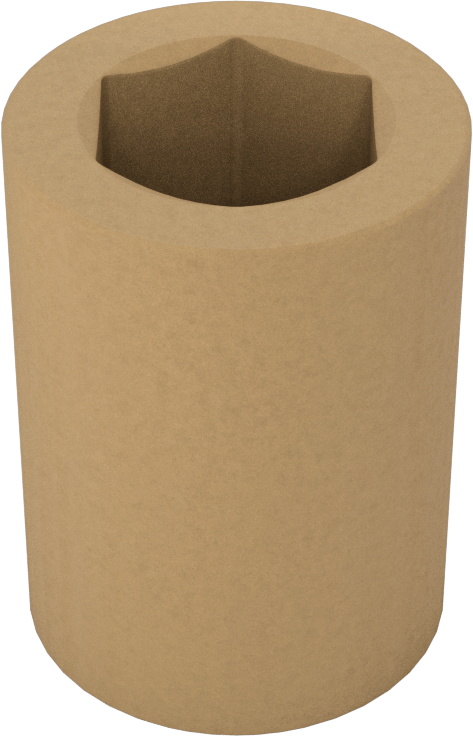Kıvılcım Çıkarmayan 6 Uçlu Lokma Anahtarı, 1/2" Kare Tahrik, 5/8" Boyut