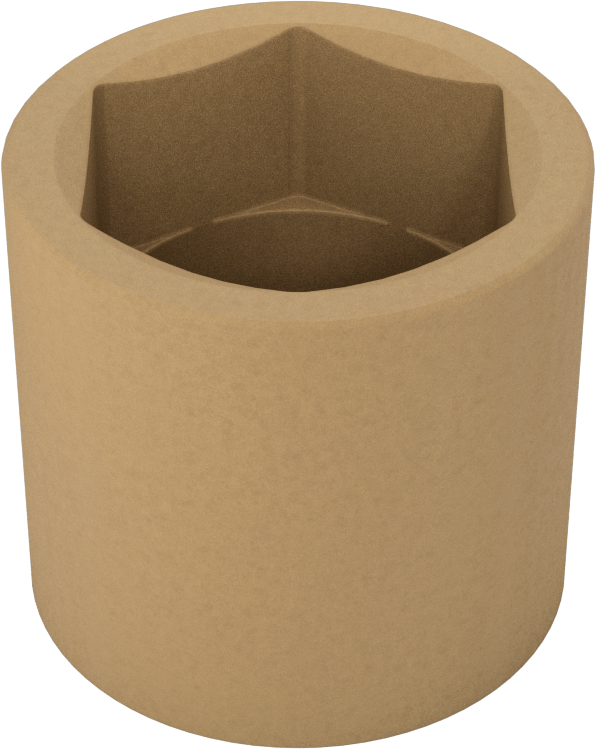 Kıvılcım Çıkarmayan 6 Uçlu Lokma Anahtarı, 1/2" Kare Tahrik, 1-1/4" Boyut