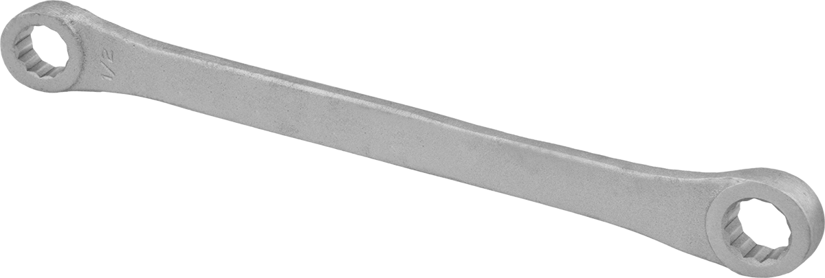 Kıvılcım Çıkarmayan Çift Başlı Kutu Anahtarı, 1/2“ x 9/16” Boyut, 9-1/2" Toplam Uzunluk