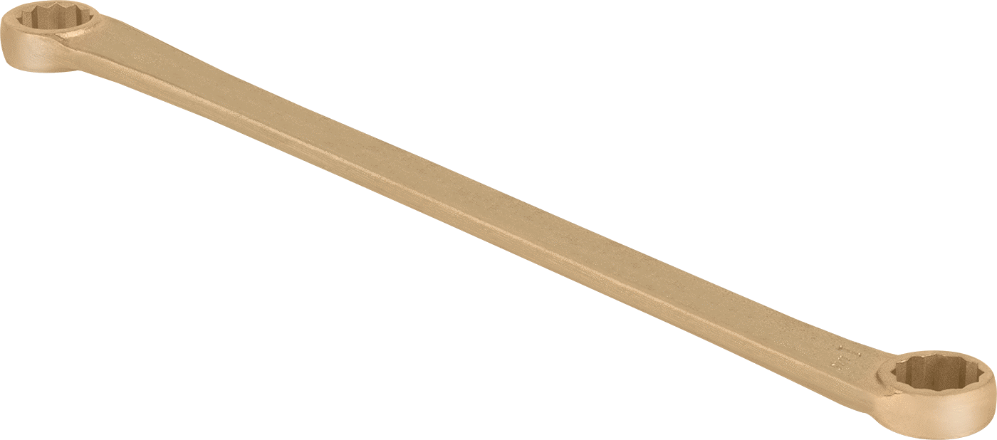 Kıvılcım Çıkarmayan Çift Başlı Kutu Anahtarı, 15/16“ x 1-1/16” Boyut, 15-1/8" Toplam Uzunluk