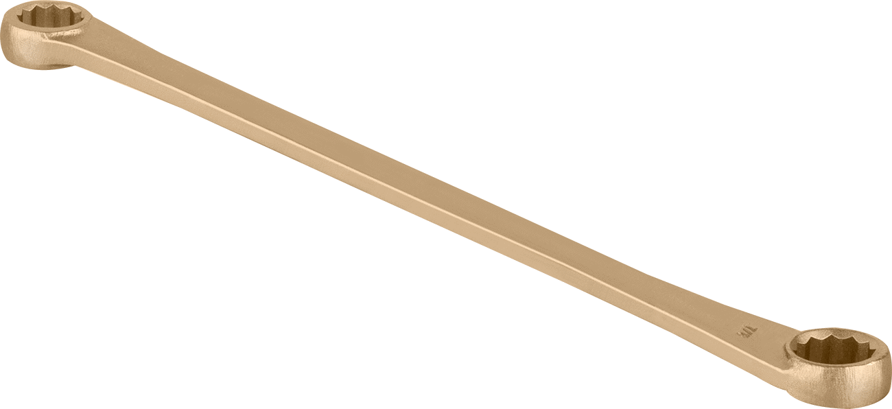 Kıvılcım Çıkarmayan Çift Başlı Kutu Anahtarı, 3/4“ x 7/8” Boyut, 12-1/4" Toplam Uzunluk