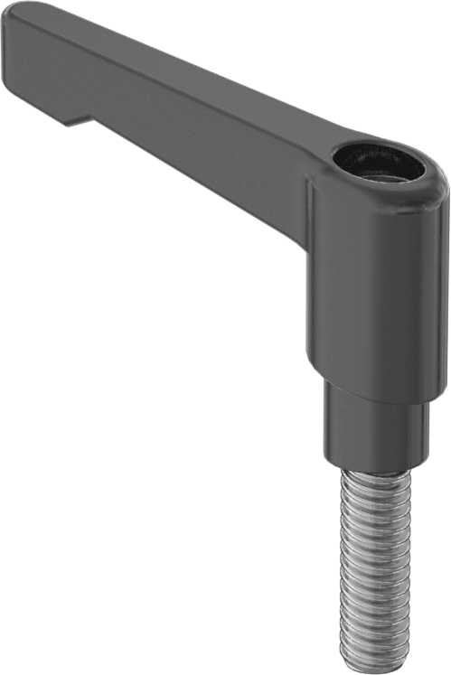 Güvenlik Ayarlanabilir Konumlu Tutamak, 13/16“ Uzunlukta 1/4”-20 Dişli Saplama