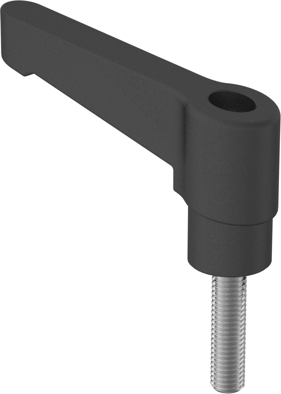 Güvenlik Ayarlanabilir Konumlu Tutamak, 40 mm Uzunluk M10 x 1,5 mm Dişli Saplama