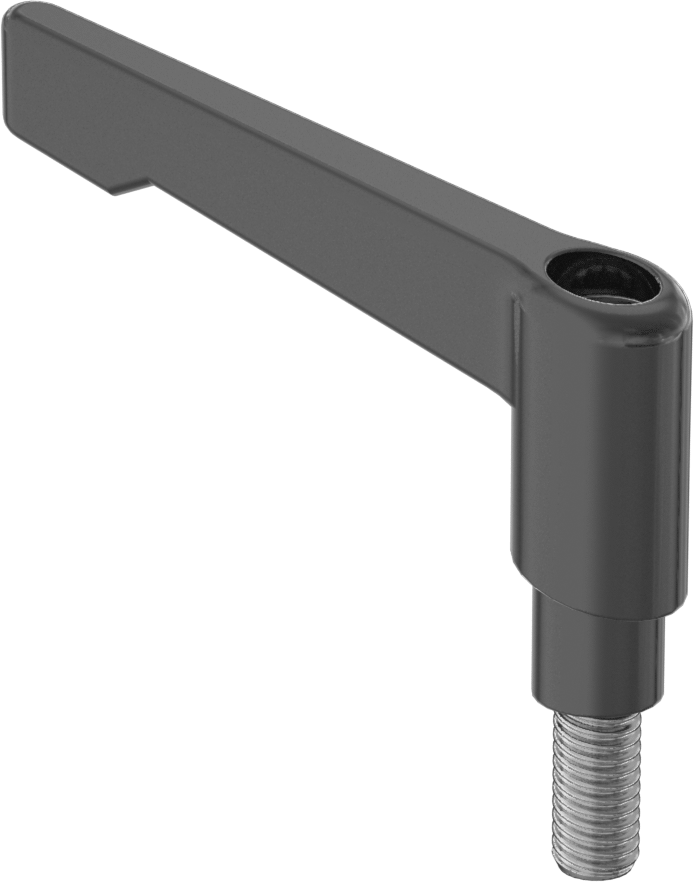 Güvenlik Ayarlanabilir Konumlu Tutamak, 13/16“ Uzunluk 3/8”-16 Dişli Saplama
