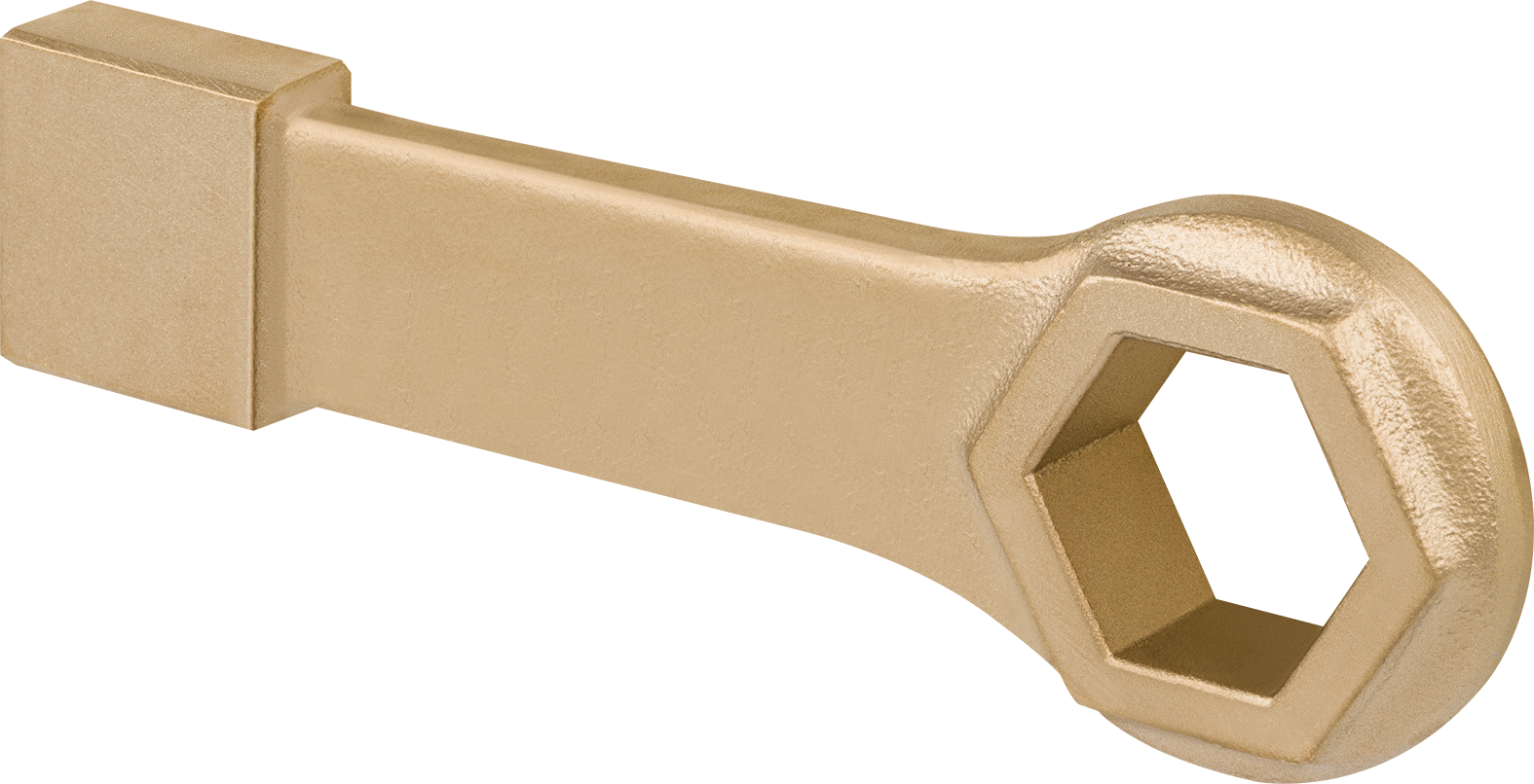 Kıvılcım Çıkarmayan Vurma Kutusu Anahtarı, 1-1/2" Boyut, 8-3/4" Toplam Uzunluk