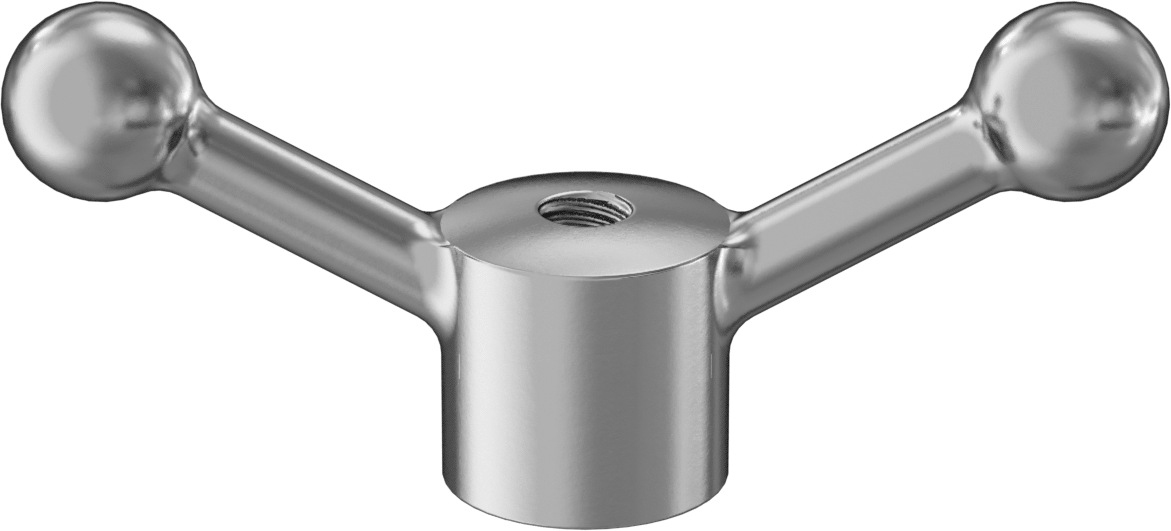 Alüminyum Tutamak, 1/2"-13 Dişli Delikli, 2-5/8" Çıkıntı