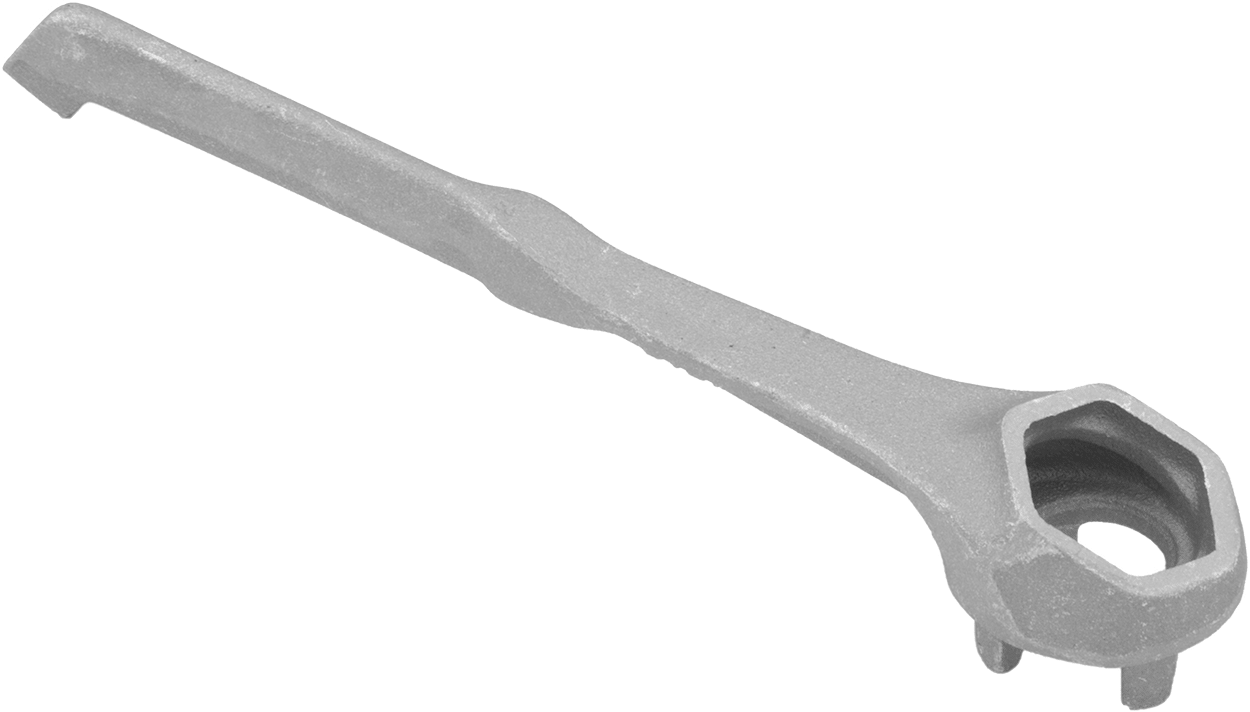 Kıvılcım Çıkarmayan Alüminyum Tambur Tapası Anahtarı, 10-1/2" Toplam Uzunluk