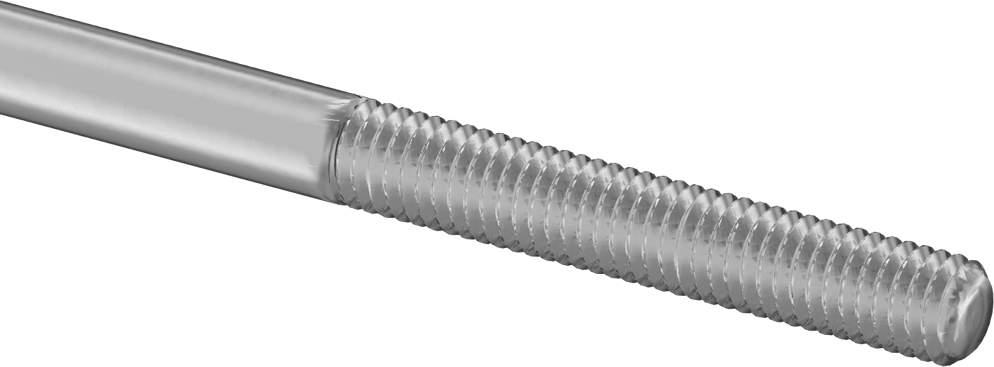 Bağlantı Çubuğu, Çinko Kaplamalı Karbon Çelik, 9" Toplam Uzunluk, 10-32 Diş