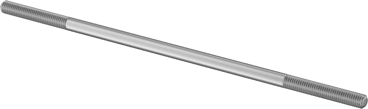 Bağlantı Çubuğu, Çinko Kaplamalı Karbon Çelik, 6" Toplam Uzunluk, 10-32 Diş