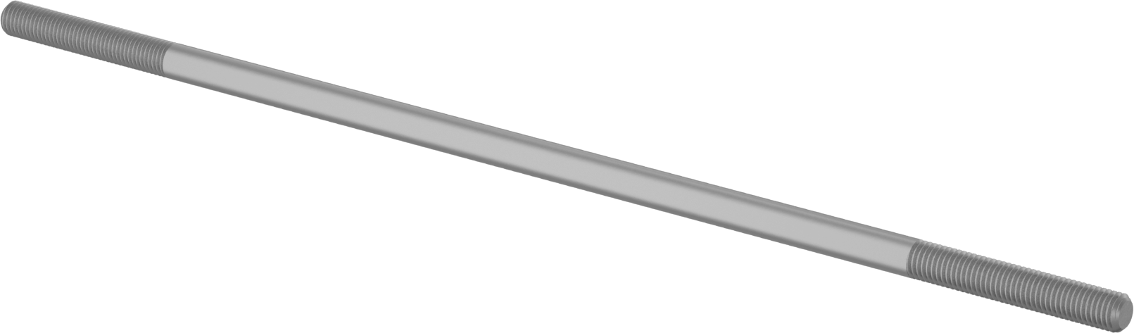 Bağlantı Çubuğu, Alüminyum, 9" Toplam Uzunluk, 1/4"-28 Diş