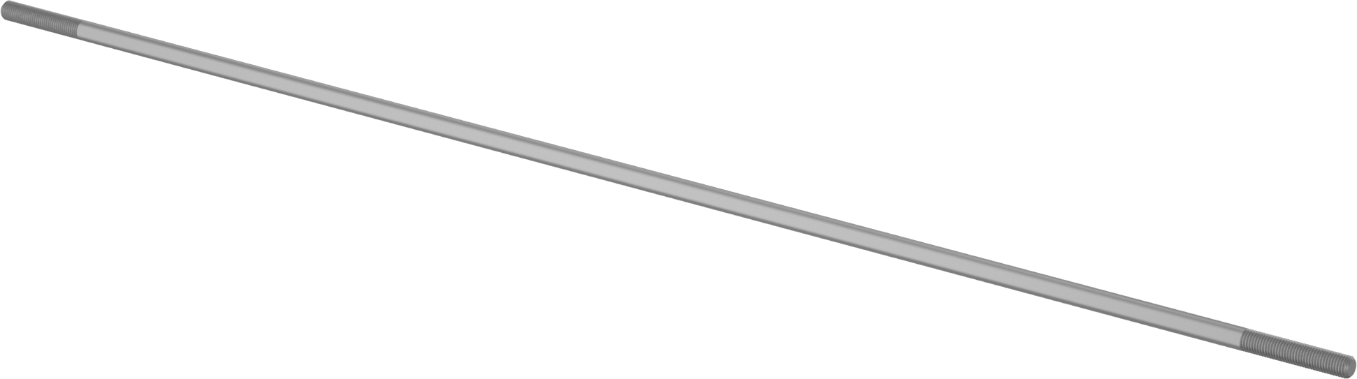 Bağlantı Çubuğu, Alüminyum, 24" Toplam Uzunluk, 5/16"-24 Diş
