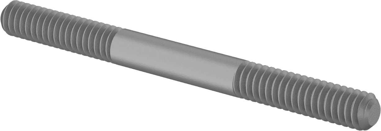 Bağlantı Çubuğu, Karbon Çelik, 3" Toplam Uzunluk, 1/4"-20 Diş