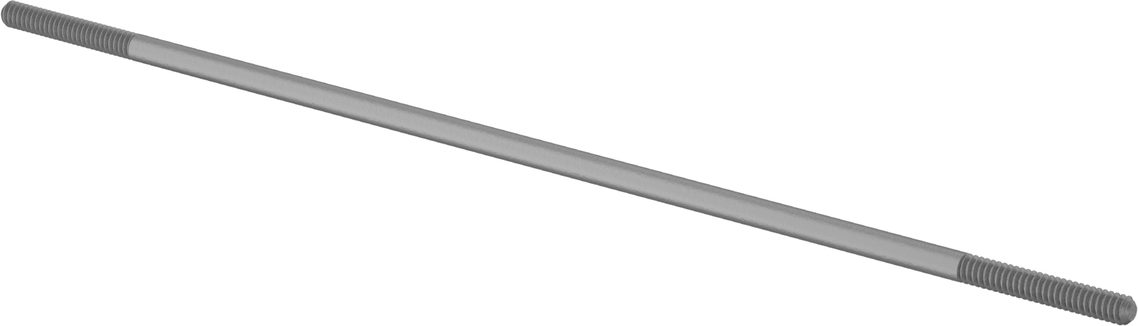 Bağlantı Çubuğu, Karbon Çelik, 9" Toplam Uzunluk, 10-24 Diş