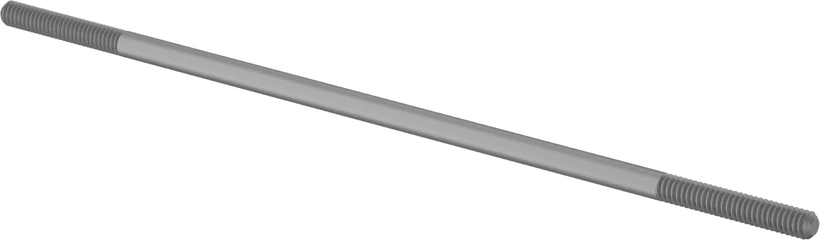 Bağlantı Çubuğu, Karbon Çelik, 9" Toplam Uzunluk, 1/4"-20 Diş