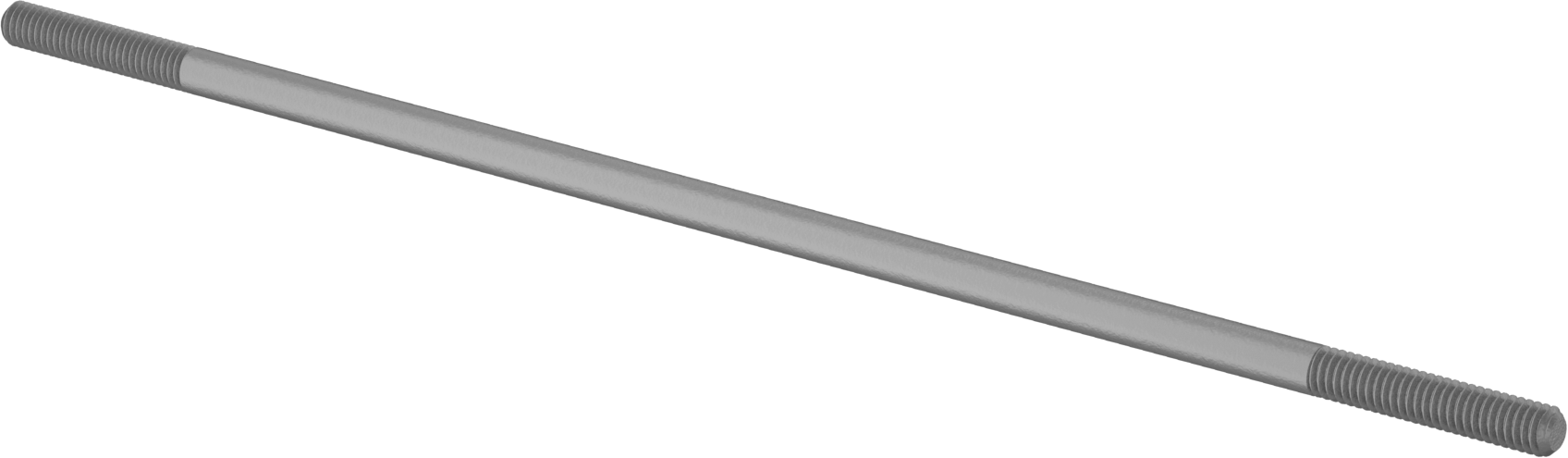 Bağlantı Çubuğu, Karbon Çelik, 12 inç Toplam Uzunluk, 5/16"-18 Diş