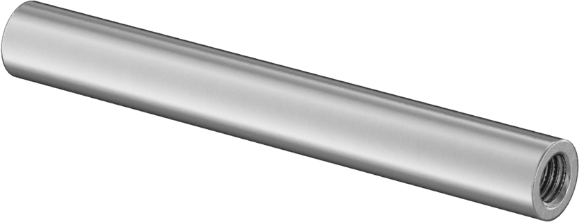 Bağlantı Çubuğu, Çinko Kaplamalı Karbon Çelik, 1/4"-28 İç Diş, 3" Uzunluk