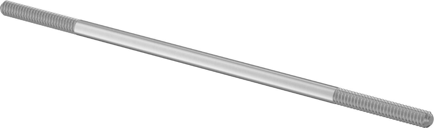 Bağlantı Çubuğu, 18-8 Paslanmaz Çelik, 6" Toplam Uzunluk, 10-24 Diş