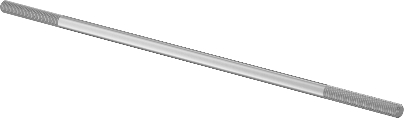 Bağlantı Çubuğu, 18-8 Paslanmaz Çelik, 9" Toplam Uzunluk, 1/4"-28 Diş