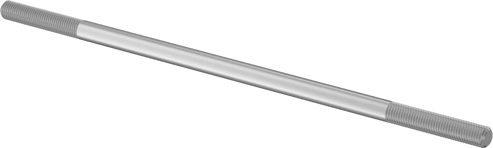 Bağlantı Çubuğu, 18-8 Paslanmaz Çelik, 9" Toplam Uzunluk, 5/16"-24 Diş