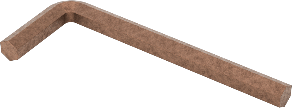 Kıvılcım Çıkarmayan Altıgen L Anahtarı, 3/8" Boyut