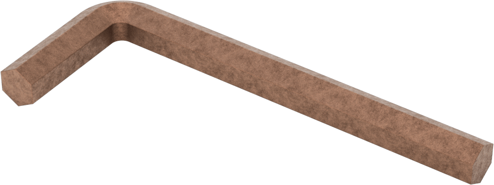 Kıvılcım Çıkarmayan Altıgen L Anahtarı, 1/2" Boyut