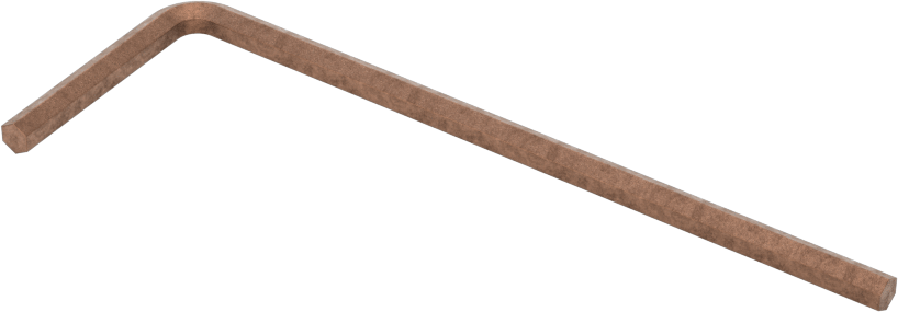 Kıvılcım Çıkarmayan Altıgen L Anahtarı, 2,5 mm Boyut