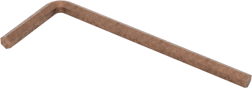 Kıvılcım Çıkarmayan Altıgen L Anahtarı, 4 mm Boyut