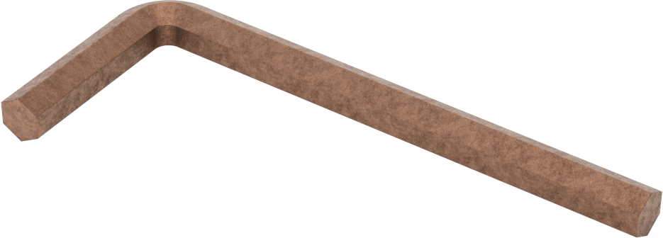 Kıvılcım Çıkarmayan Altıgen L Anahtarı, 8 mm Boyut