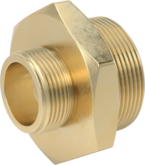 Yangın Söndürme Hortumu Bağlantı Parçası, Redüksiyon Adaptörü, 1-1/2 NH/NST x 2-1/2 NPT Erkek