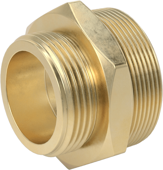 Yangın Söndürme Hortumu Bağlantı Parçası, Redüksiyon Adaptörü, 1-1/2 NH/NST Erkek x 2 NPT Erkek