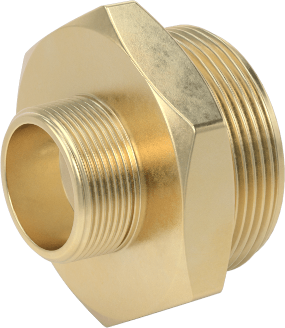 Yangın Söndürme Hortumu Bağlantı Parçası, Redüksiyon Adaptörü, 2-1/2 NH/NST x 1-1/2 NPT Erkek