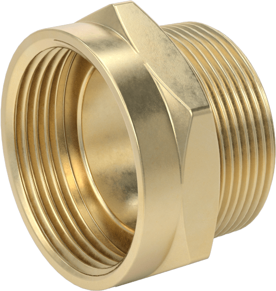 Yangın Söndürme Hortumu Bağlantı Parçası, Adaptör, 1-1/2 NPT Erkek x 1-1/2 NH/NST Dişi