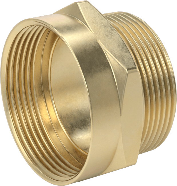 Yangın Söndürme Hortumu Bağlantı Parçası, Adaptör, 2-1/2 NPT Erkek x 2-1/2 NH/NST Dişi