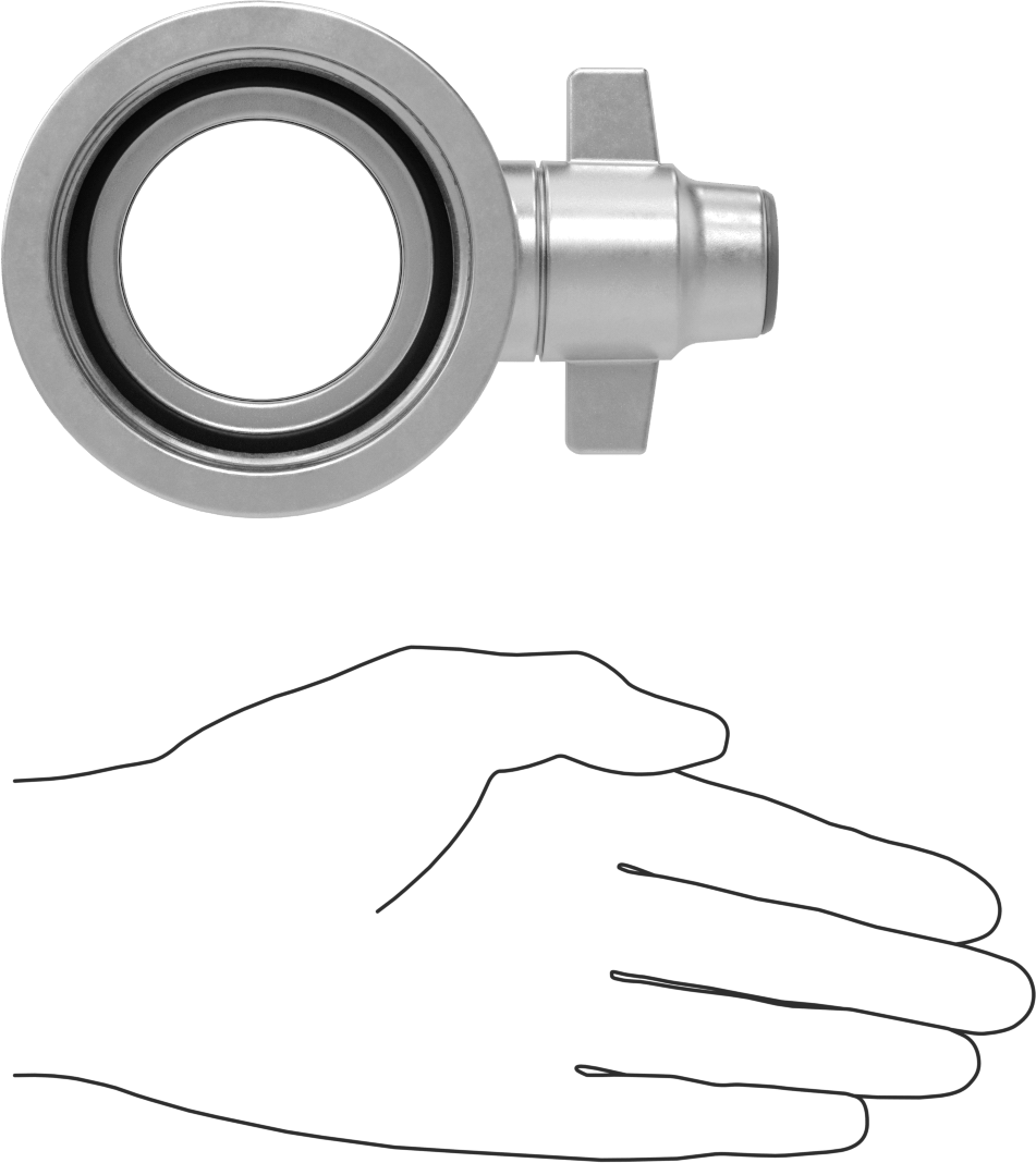 Yangın Söndürme Hortumu Bağlantı Parçası, Düz Adaptör, 2-1/2 Bit Dişi x 2-1/2 NPT Dişi