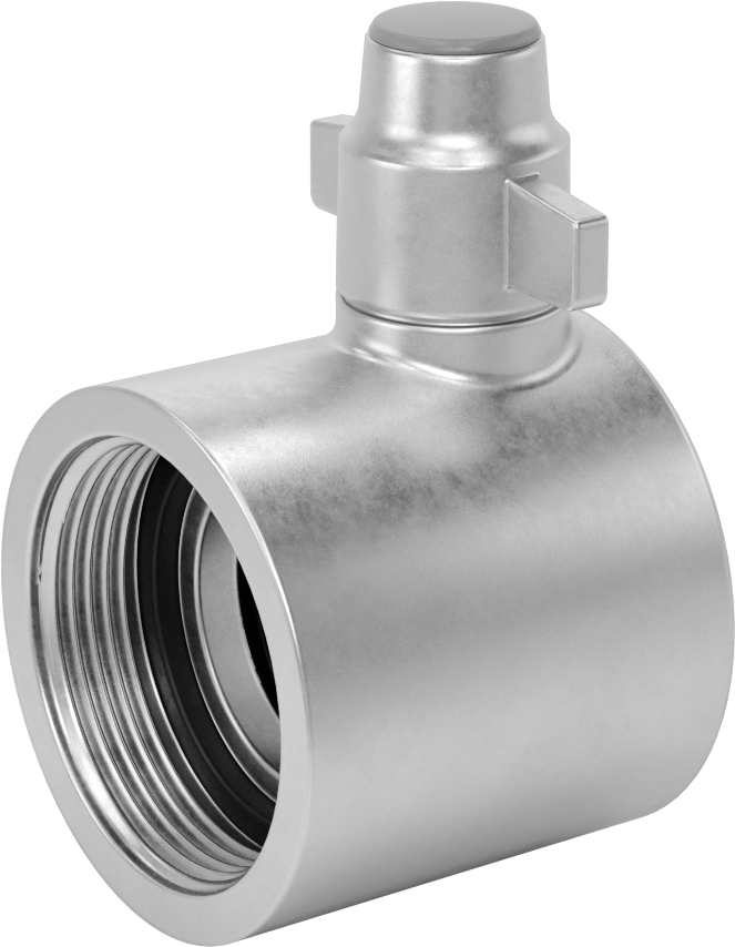 Yangın Söndürme Hortumu Bağlantı Parçası, Düz Adaptör, 2-1/2 Bit Dişi x 2-1/2 NPT Dişi