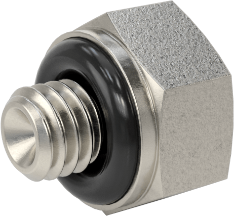Yüksek Basınçlı Paslanmaz Çelik Tapa, Dış Altıgen, M3 x 0.5mm