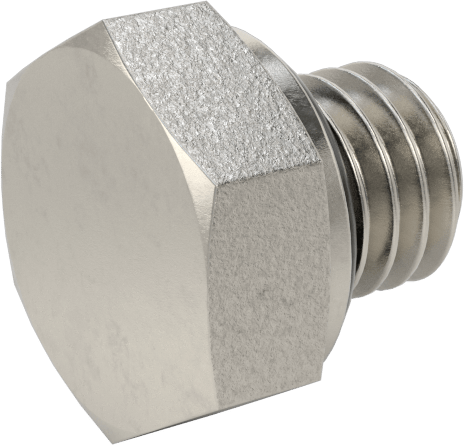 Yüksek Basınçlı Paslanmaz Çelik Tapa, Dış Altıgen, M5 x 0.8mm