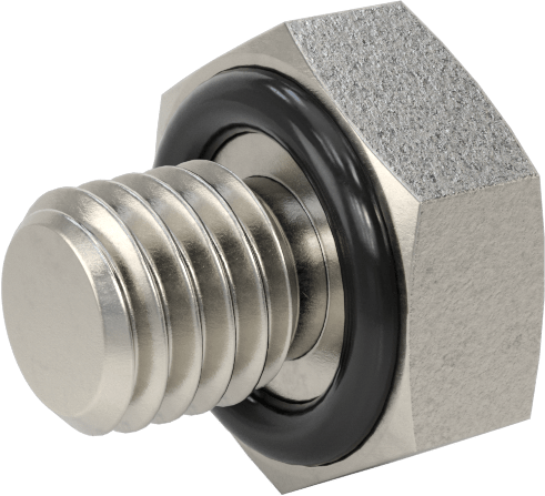 Yüksek Basınçlı Paslanmaz Çelik Tapa, Dış Altıgen, M8 x 1.25mm