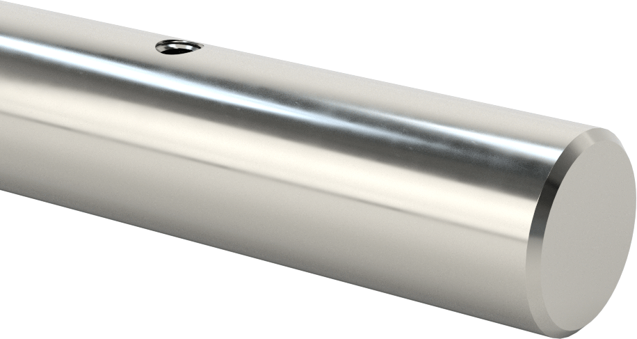 Destek Rayları için Mil, 440C Paslanmaz Çelik, 1-1/4" Çap, 72 inç Uzunluk
