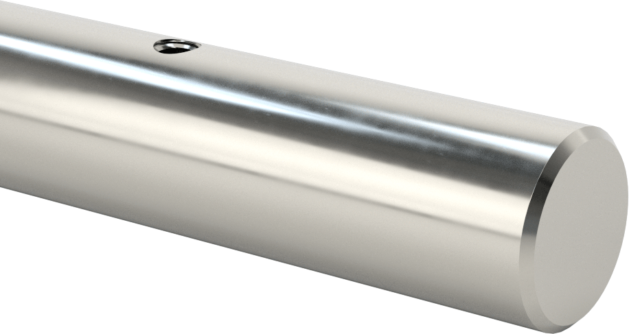 Destek Rayları için Mil, 440C Paslanmaz Çelik, 1-1/4" Çap, 24 inç Uzunluk
