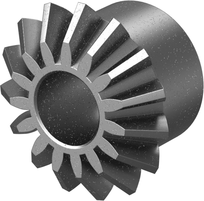Metal Gönye Dişli, 1144 Karbon Çelik, Yuvarlak Delik, 15 Diş, 1/2" Mil