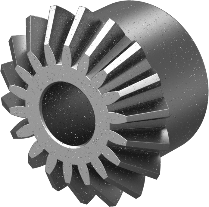 Metal Gönye Dişli, 1144 Karbon Çelik, Yuvarlak Delik, 18 Diş, 1/2" Mil