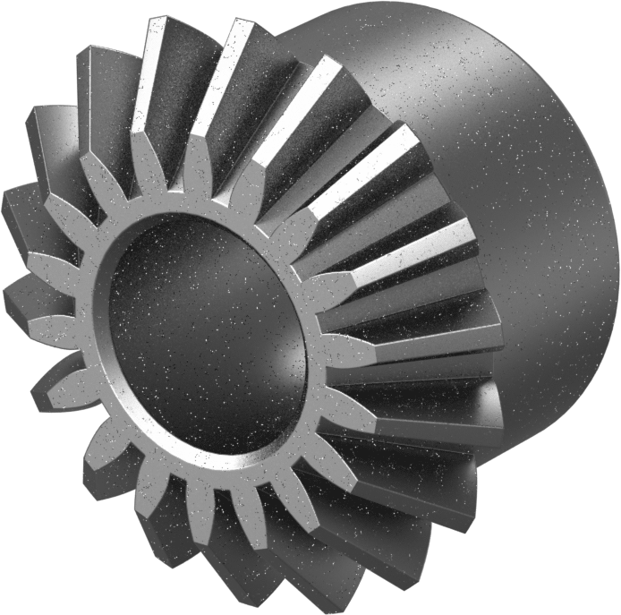 Metal Gönye Dişli, 1144 Karbon Çelik, Yuvarlak Delik, 18 Diş, 5/8" Mil için