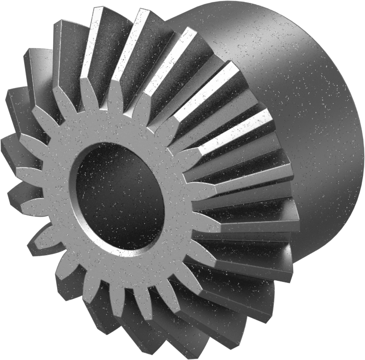 Metal Gönye Dişli, 1144 Karbon Çelik, Yuvarlak Delik, 20 Diş, 5/8" Mil için