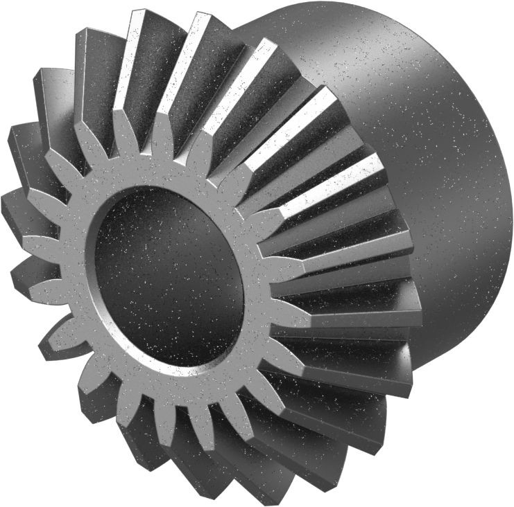 Metal Gönye Dişli, 1144 Karbon Çelik, Yuvarlak Delik, 20 Diş, 3/4" Mil için