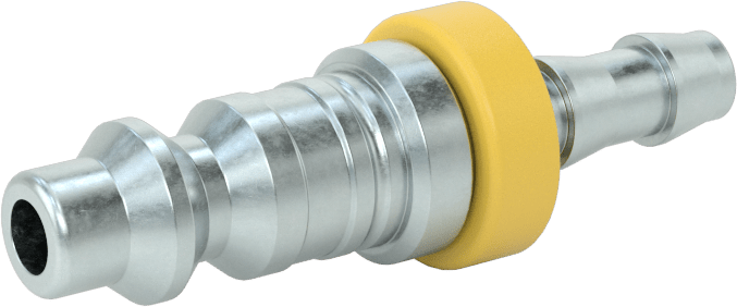 Hava için Endüstriyel Hızlı Bağlantı Kesme Hortum Bağlantısı, 1/4 Boyutlu Çelik Plug, 1/4" Hortum İç Çaplı İtme Tipi Dikenli Uç
