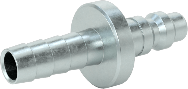 Hava için Endüstriyel Hızlı Bağlantı Kesme Hortum Bağlantısı, Çinko Kaplamalı, Plug, 1/4 Boyut, 3/8" İç Çaplı Hortum için Çivili Uç