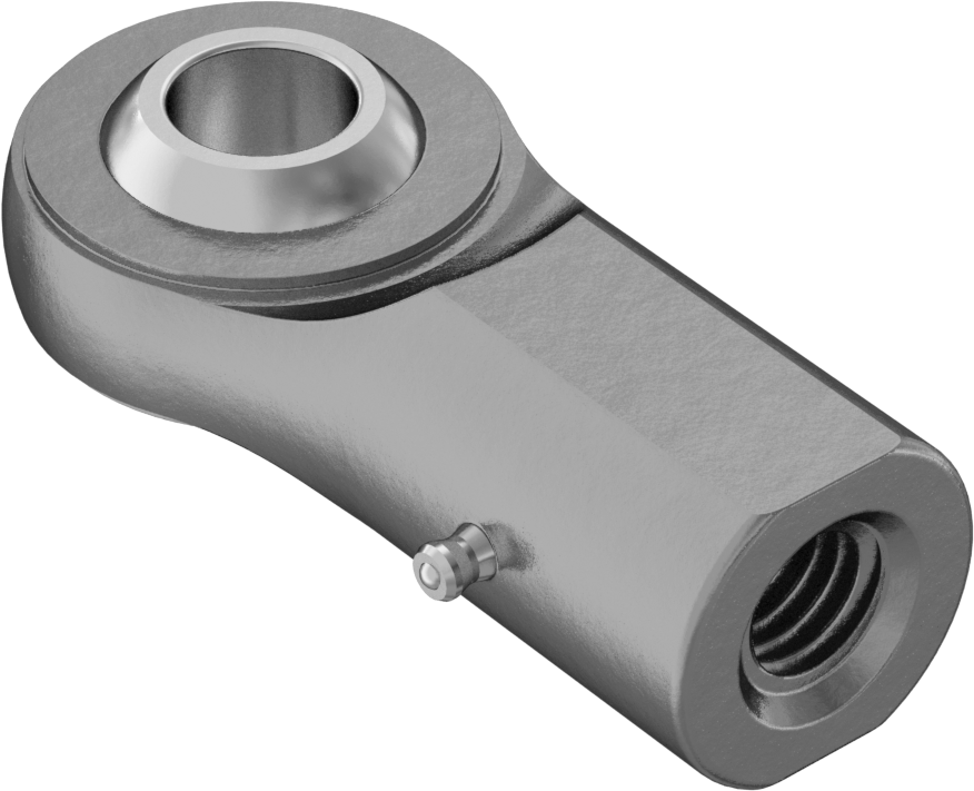 Gres Yağlama Noktalı Bilyalı Mafsal Çubuk Ucu, M8 x 1,25 mm İç Diş